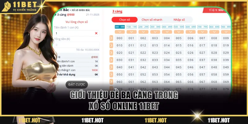 Giới thiệu đề ba càng trong xổ số online 11BET