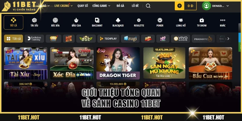 Sơ lược thông tin về casino 11BET